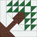 Centennial Tree variation quilt block www.dlstewart.com